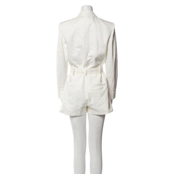 Iro Authentic Hana Playsuit Long Sleeve Solid White Mini Jumpsuit Medium 38 - Picture 9 of 13